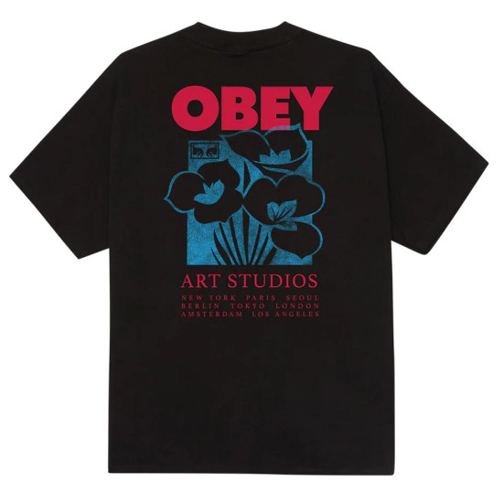 Obey Ανδρική κοντομάνικη μπλούζα Art Studio Flowers Tee